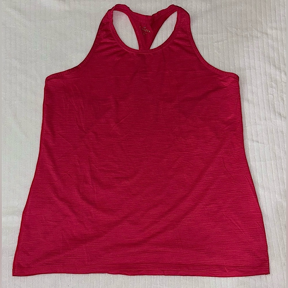 Athleta Pink Airy Racerback Athletic Tank Top Women’s Size XL